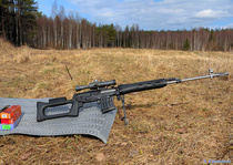 7.62 mm Tarkkuuskivääri Dragunov (Тигр) varustettuna Peuralan Asepajan tuliterällä 7,62/7,82 mm tarkkuuspiipulla kaliiperissa 7,62x53R.